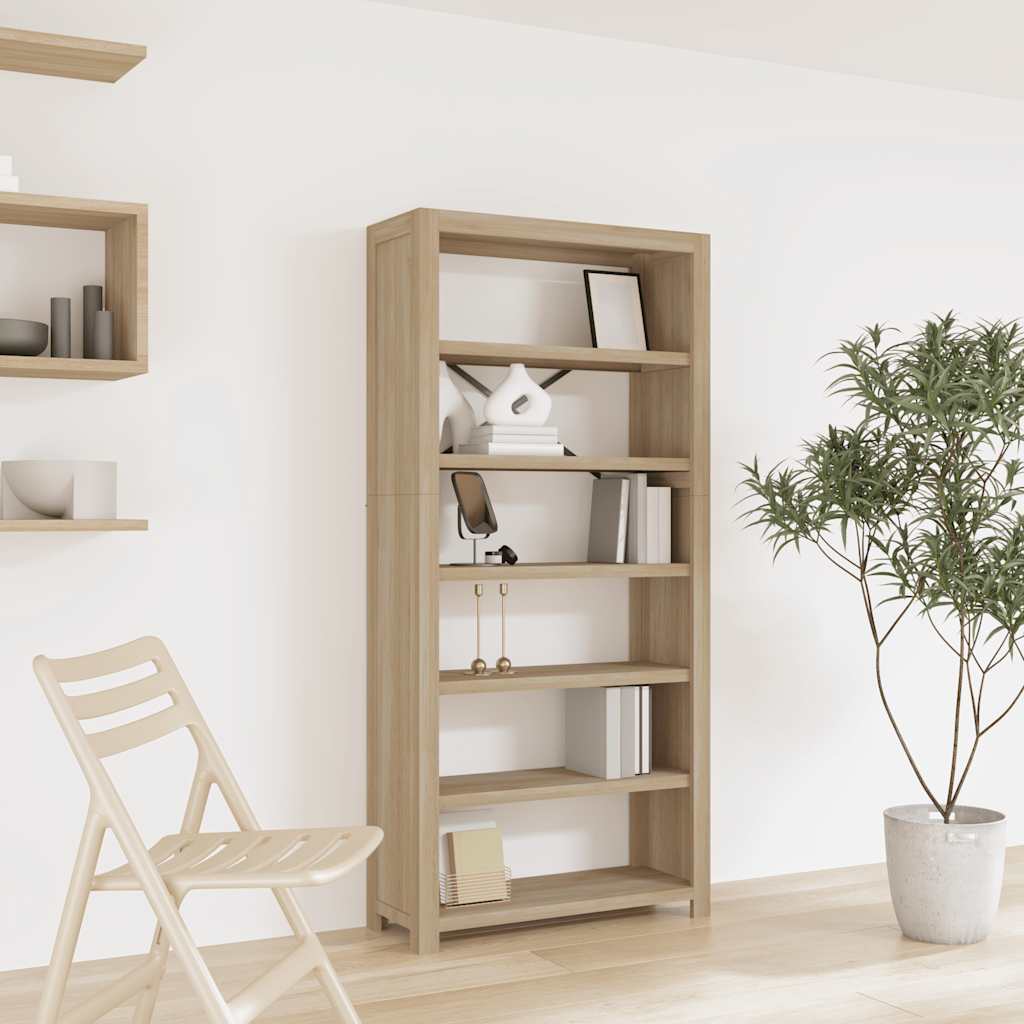 E-shop Multidom Knižnica so 6 policami 80x30x170 cm akáciový masív