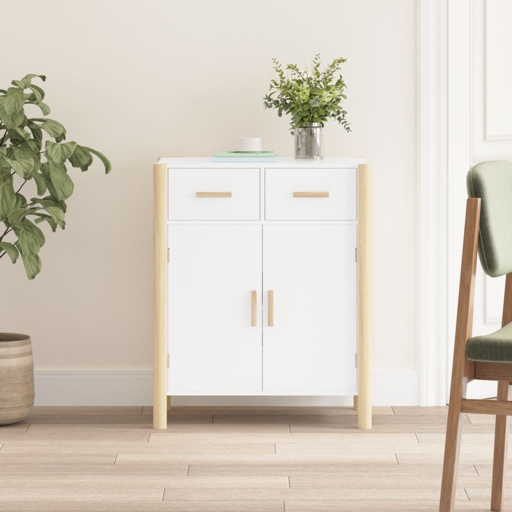E-shop Multidom Komoda biela 62x38x75 cm spracované drevo