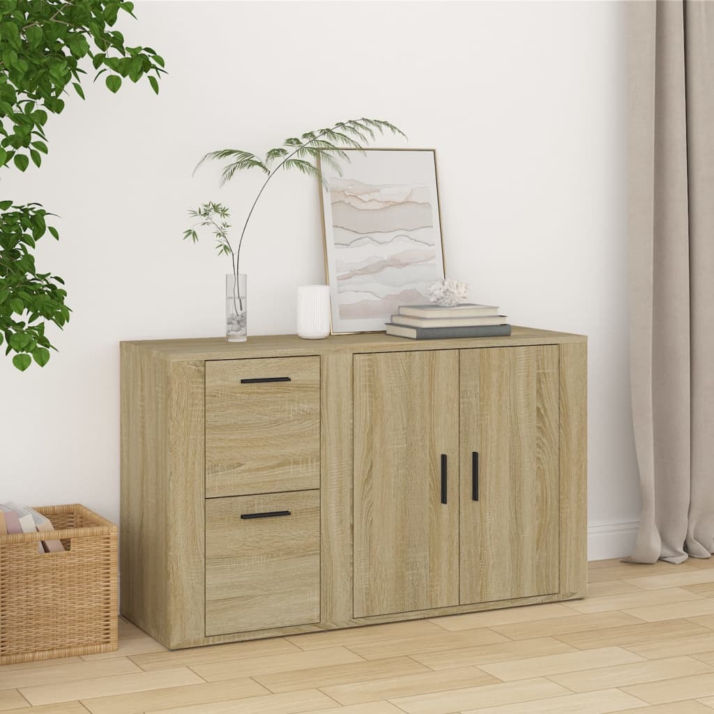 E-shop Multidom Komoda dub sonoma 100x33x59,5 cm spracované drevo
