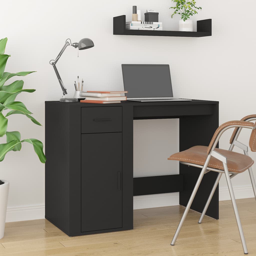 E-shop Multidom Stôl čierny 100x49x75 cm spracované drevo