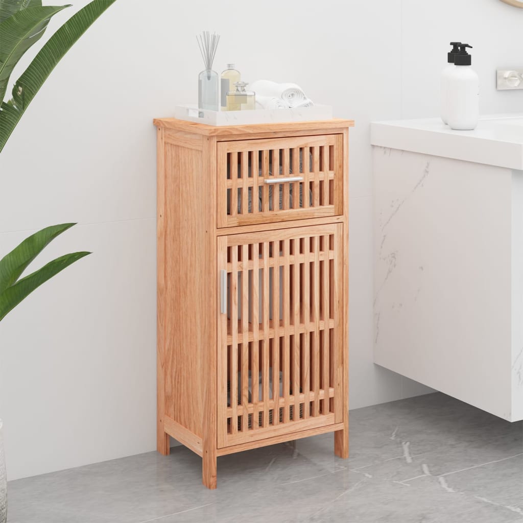 E-shop Multidom Kúpeľňová skrinka 42x29x82 cm masívne orechové drevo