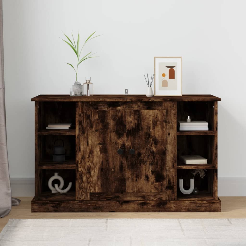 E-shop Multidom Komoda dymový dub 100x35,5x60 cm spracované drevo