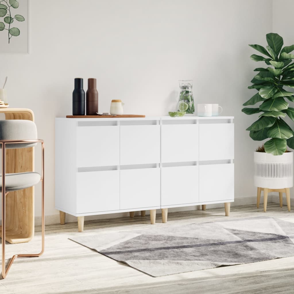 E-shop Multidom Komody 2 ks biele 60x35x70 cm kompozitné drevo