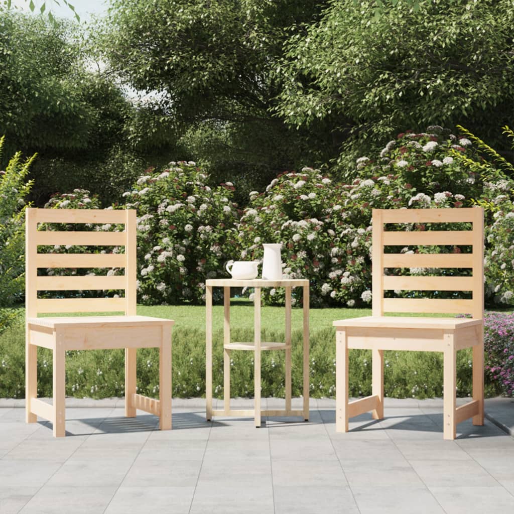 E-shop Multidom Záhradné stoličky 2 ks 50x48x91,5 cm borovicový masív