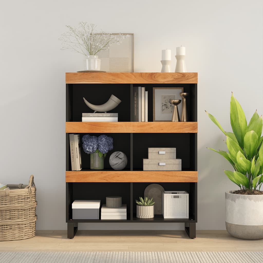 E-shop Multidom Bočná skrinka 85x33x107 cm masívne akáciové drevo