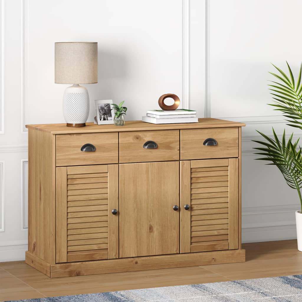 E-shop Multidom Komoda so zásuvkami VIGO 113x40x75 cm borovicový masív