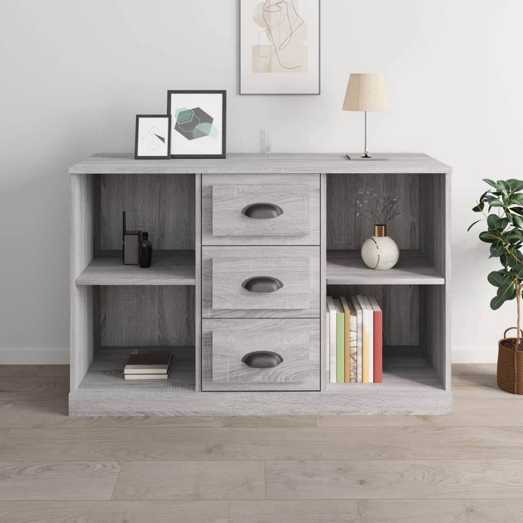 E-shop Multidom Komoda sivá sonoma 104,5x35,5x67,5 cm kompozitné drevo