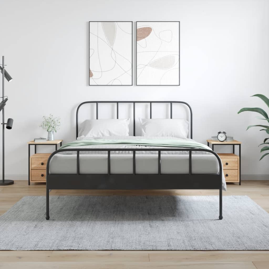 E-shop Multidom Nočné stolíky 2 ks dub sonoma 34x35,5x50 cm kompozitné drevo