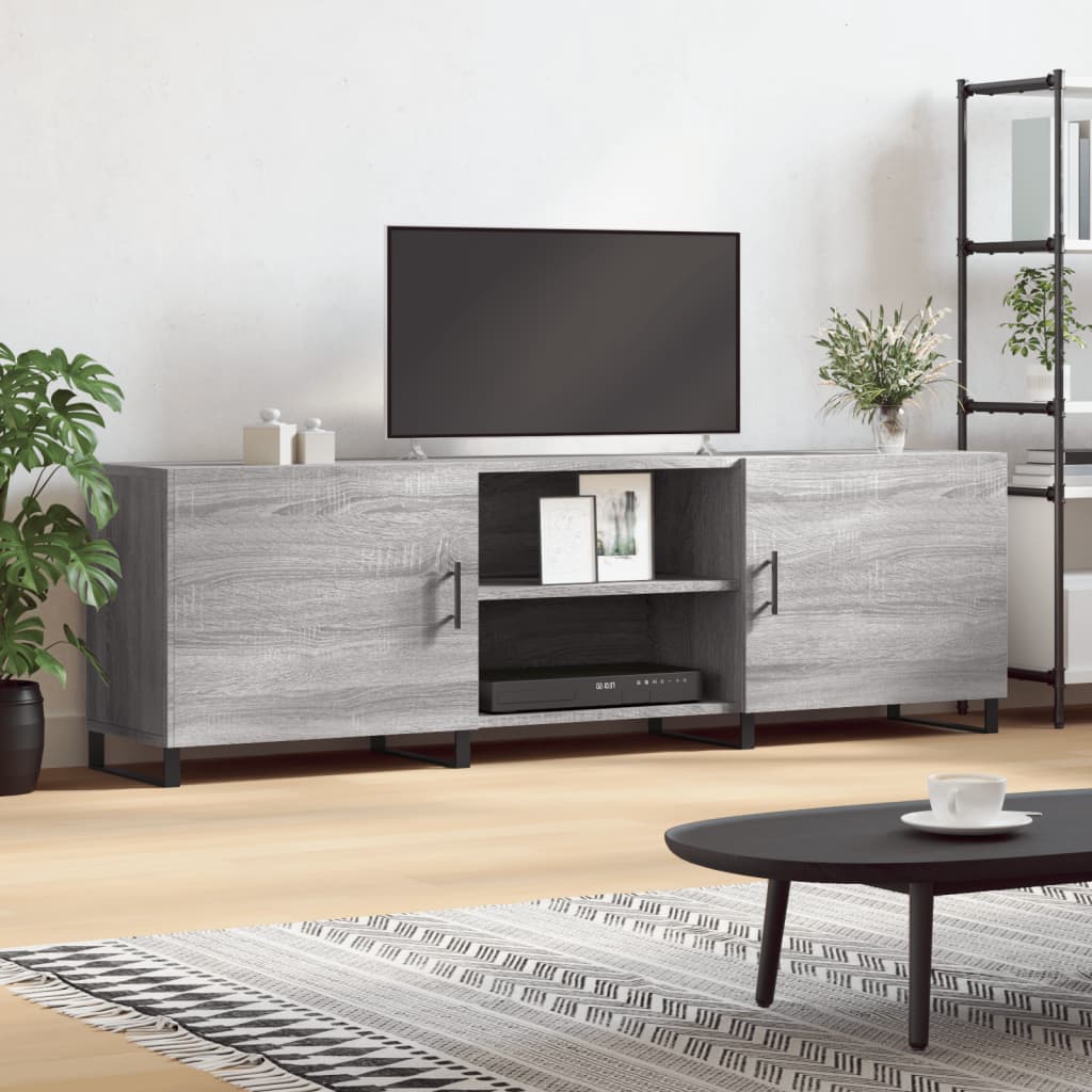 E-shop Multidom TV skrinka sivý dub sonoma 150x30x50 cm kompozitné drevo
