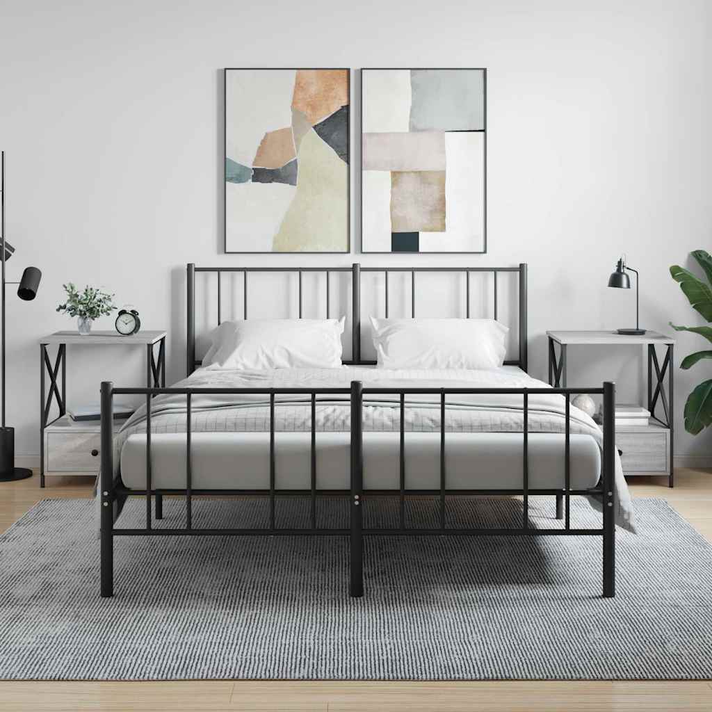 E-shop Multidom Nočné stolíky 2 ks, sivá sonoma 50x41x65 cm, kompozitné drevo