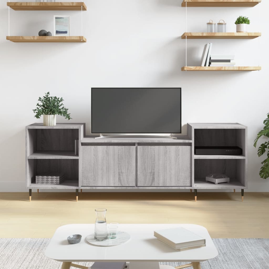 E-shop Multidom TV skrinka sivý dub sonoma 160x35x55 cm spracované drevo