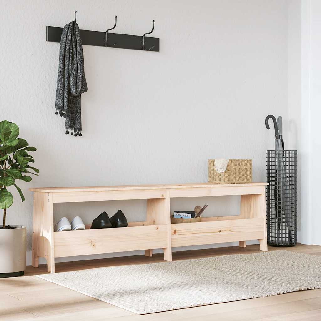 E-shop Multidom Lavica do predsiene 160x28x45 cm masívne borovicové drevo