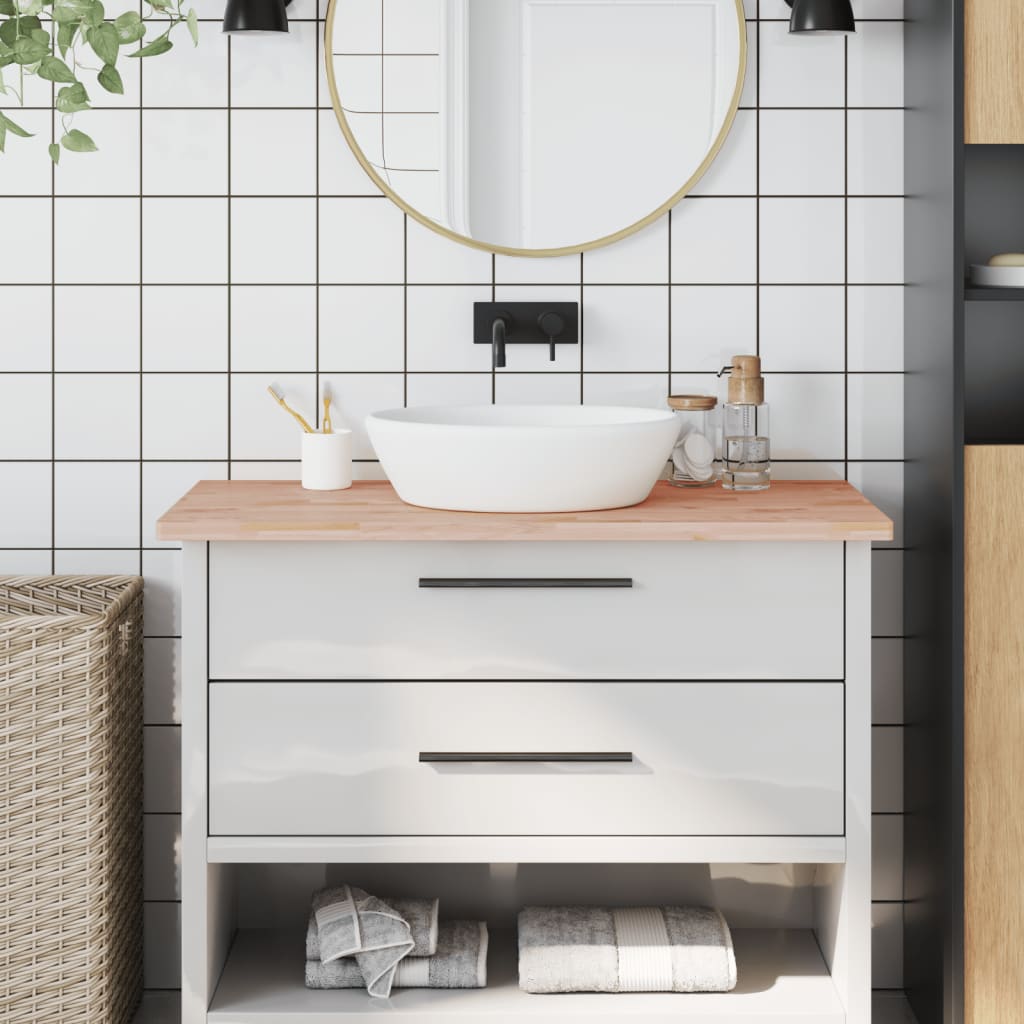 E-shop Multidom Kúpeľňová doska 100x60x2,5 cm masívny buk