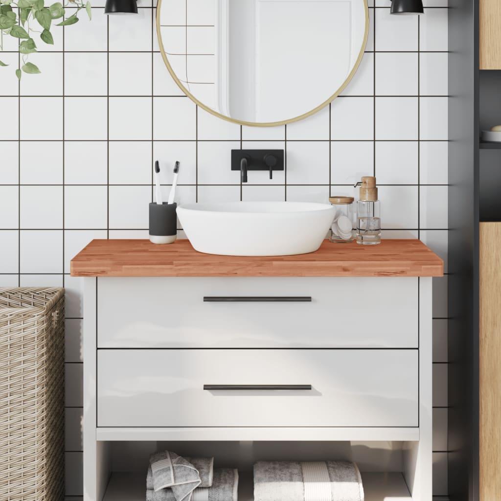 E-shop Multidom Kúpeľňová doska 100x50x4 cm masívny buk