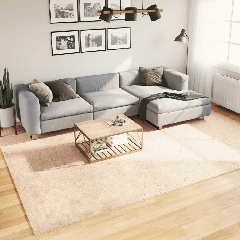 E-shop Multidom Koberec HUARTE s krátkym vlasom umývateľný béžový 240x340 cm
