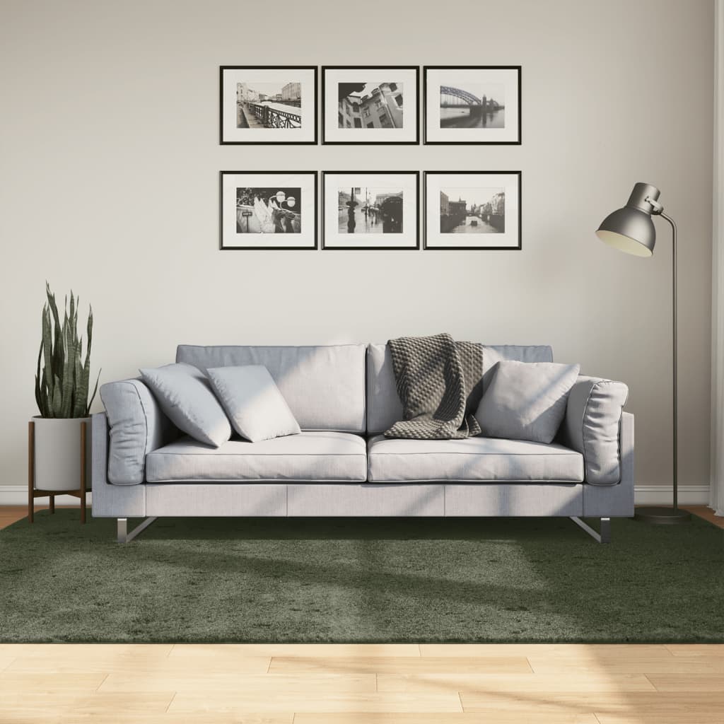 E-shop Multidom Koberec HUARTE krátky vlas mäkký umývateľný zelený 160x230 cm