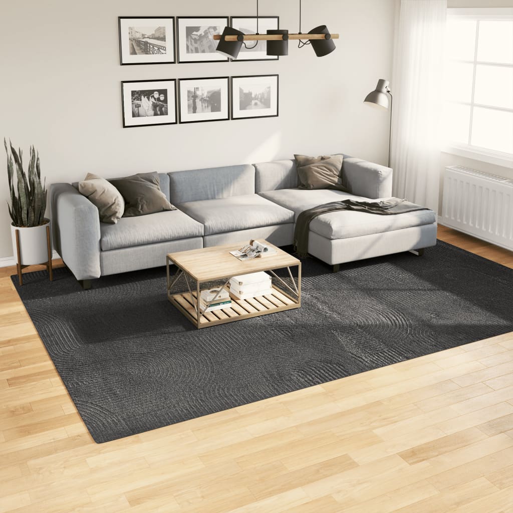 E-shop Multidom Koberec IZA krátky vlas škandinávsky vzhľad antracit 240x340 cm