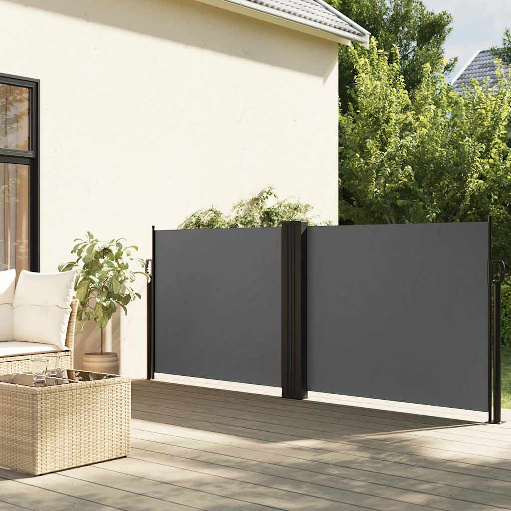 E-shop Multidom Zaťahovacia bočná markíza, antracitová 100x1000 cm