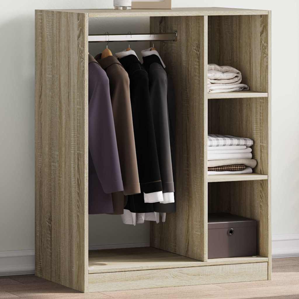 E-shop Multidom Šatník dub sonoma 77x48x102 cm kompozitné drevo