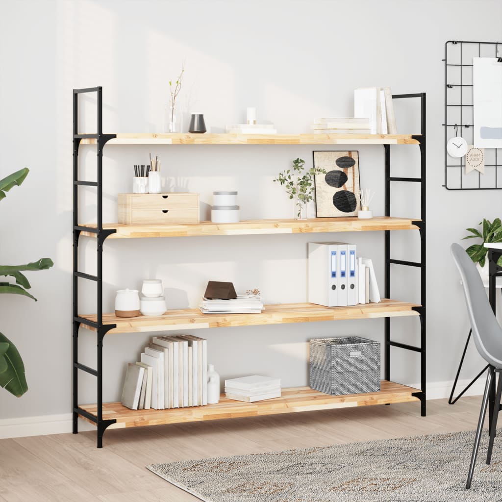 E-shop Multidom Plávajúce police 2 ks 140x30x4 cm, neošetrený akáciový masív