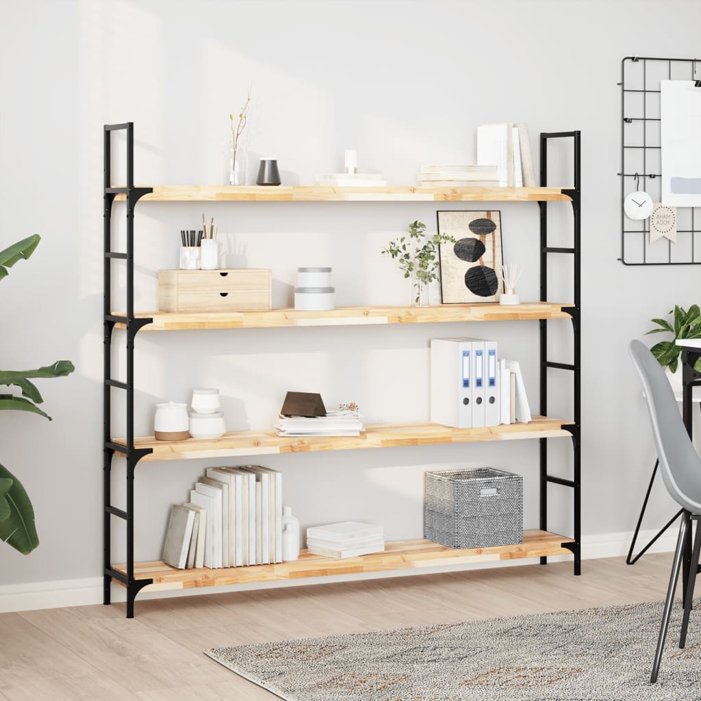 E-shop Multidom Plávajúce police 3 ks 160x20x4 cm, neošetrený akáciový masív