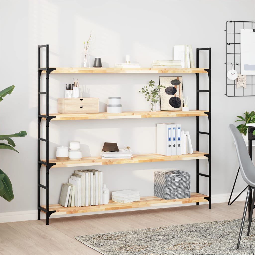 E-shop Multidom Plávajúce police 2 ks 160x20x2 cm, neošetrený akáciový masív