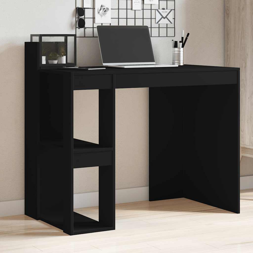 E-shop Multidom Kancelársky stôl čierny 103,5x56,5x94 cm kompozitné drevo