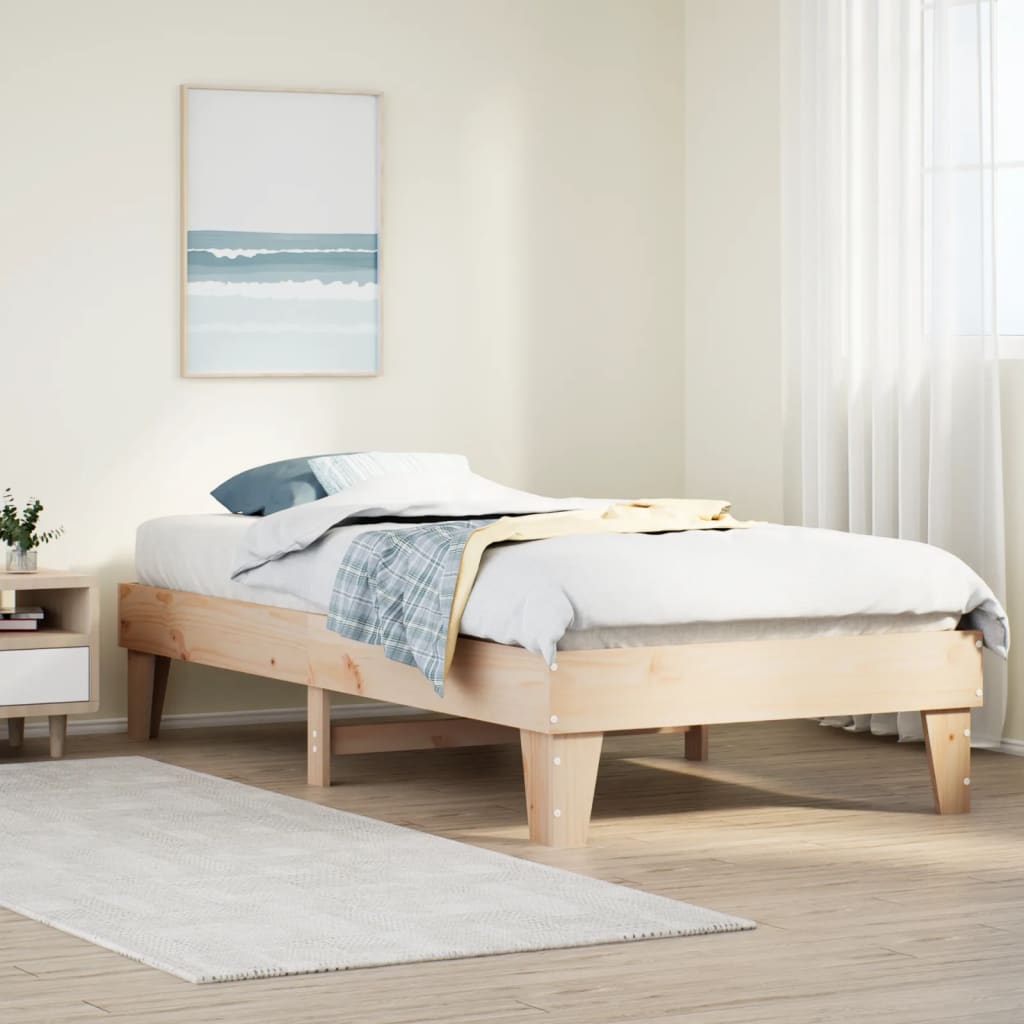 E-shop Multidom Posteľ bez matraca 90x190 cm masívna borovica