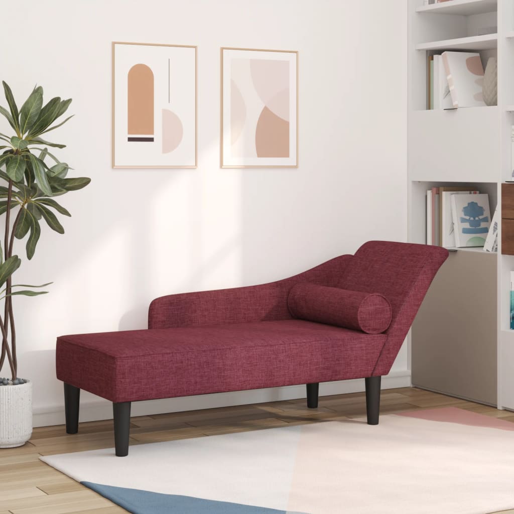 E-shop Multidom Leňoška s vankúšmi vínová látka