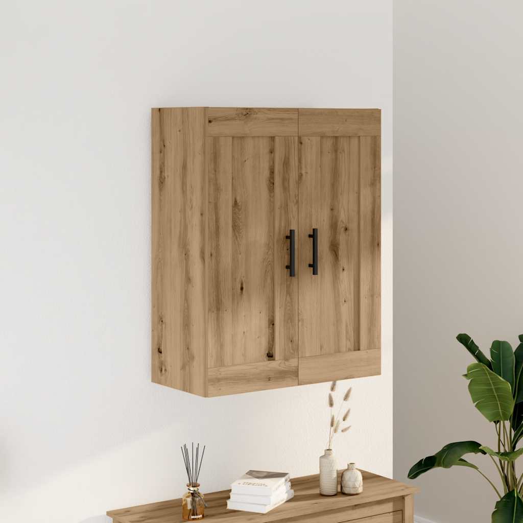 E-shop Multidom Nástenná skrinka dub artisian 69,5x34x90 cm kompozitné drevo