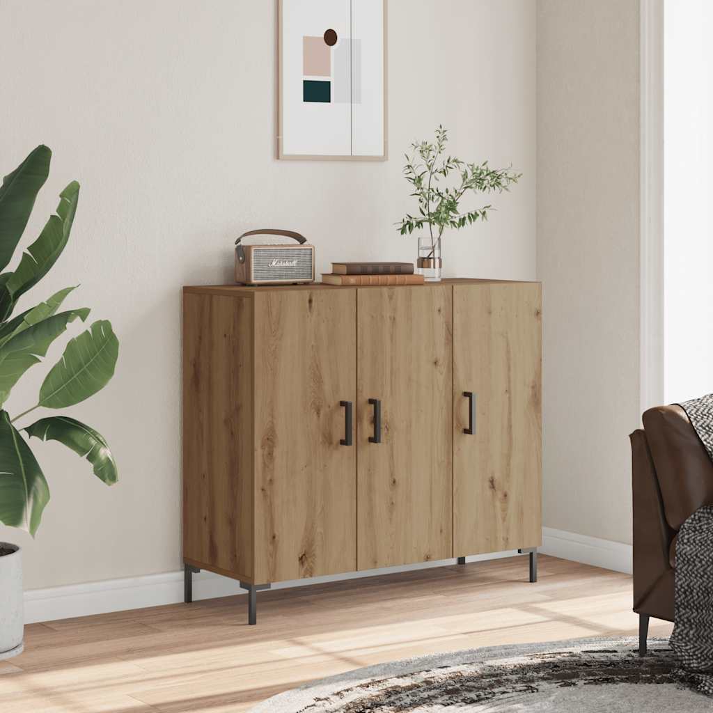 E-shop Multidom Komoda dub artisian 90x34x80 cm kompozitné drevo