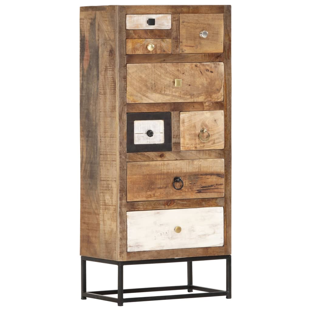 E-shop Multidom Skrinka so zásuvkami 45x30x105 cm, recyklovaný masív