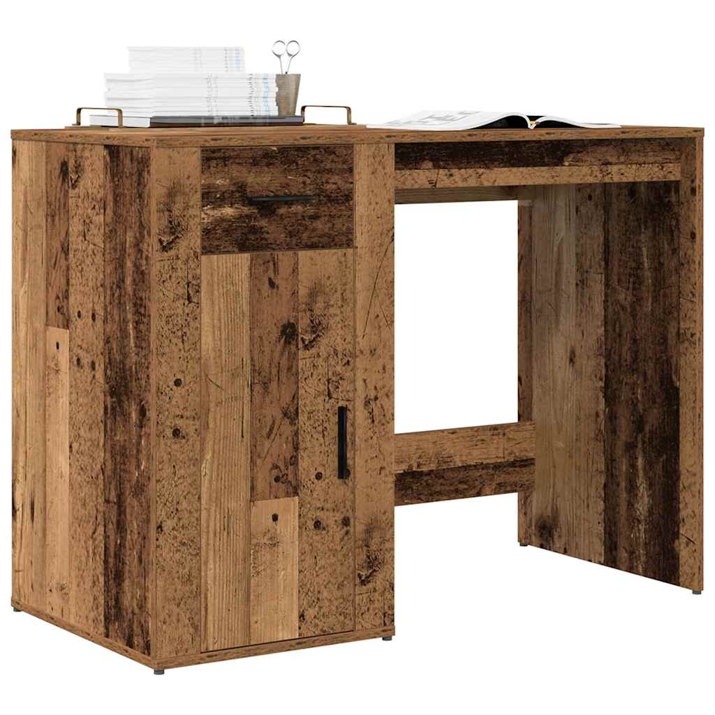 E-shop Multidom Písací stôl, staré drevo 100x49x75 cm, kompozitné drevo