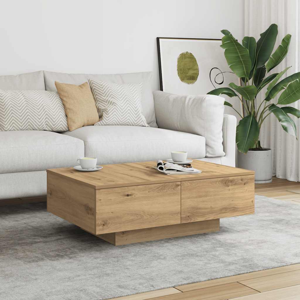 E-shop Multidom Konferenčný stolík dub artisan 90x60x31 cm kompozitné drevo