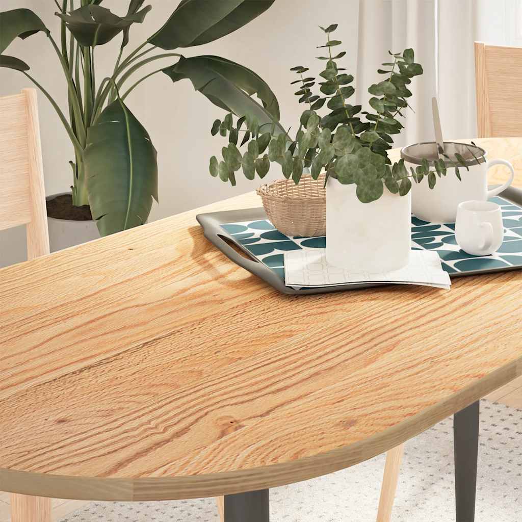 E-shop Multidom Stolová doska 140x60x2 cm dubový masív oválny