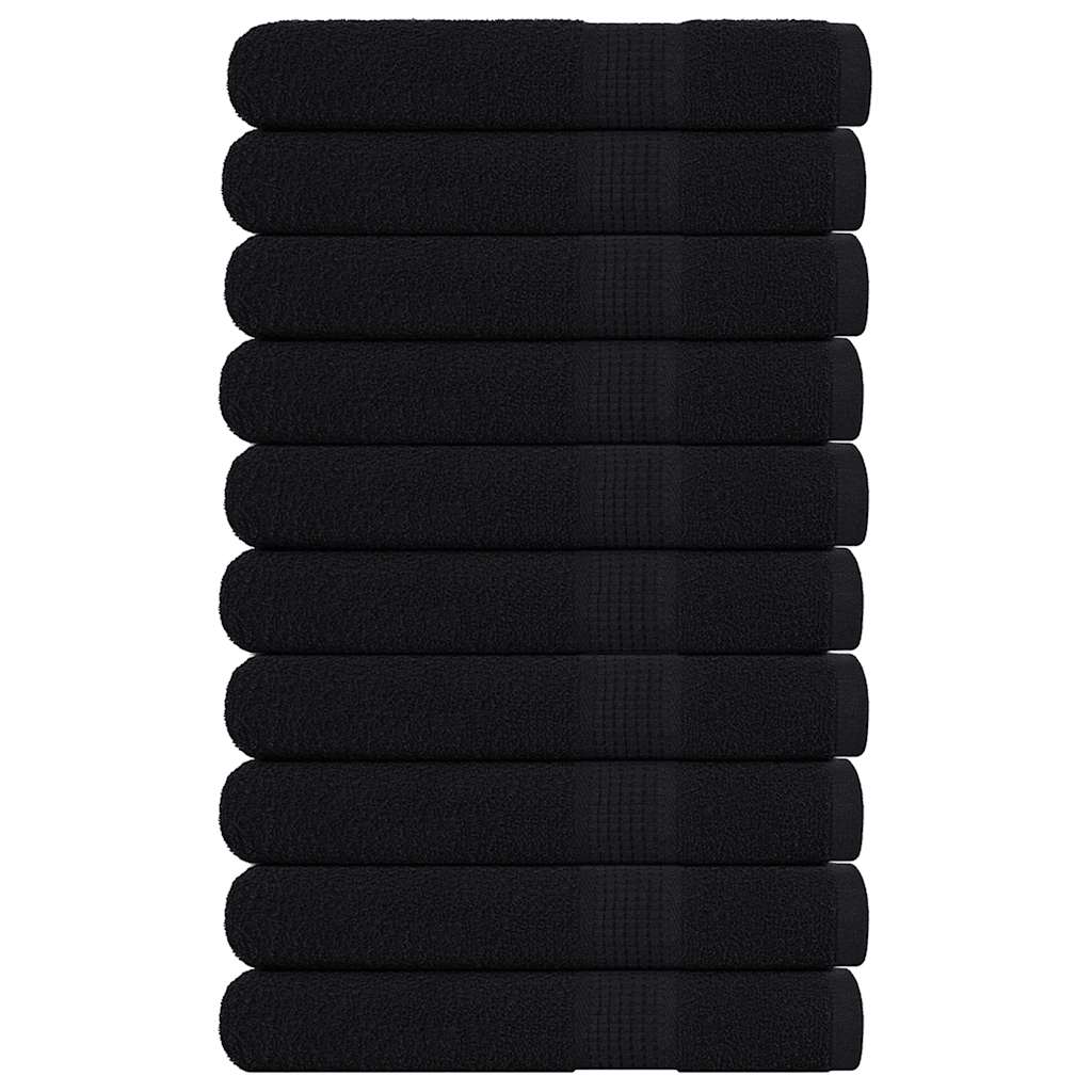 Multidom Uteráky FROGN 10 ks čierne 100x200 cm 360 g/m²