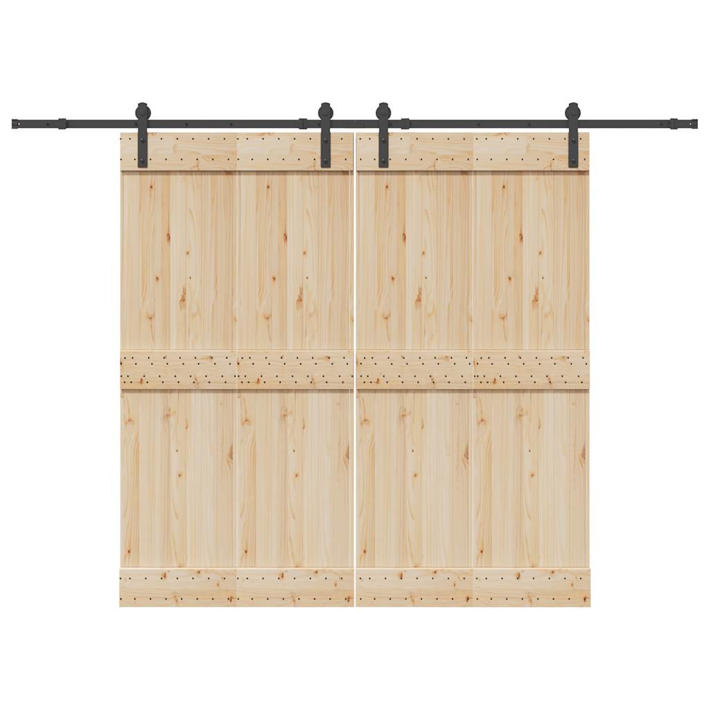 E-shop Multidom Kovanie na posuvné dvere čierne 427 cm oceľové