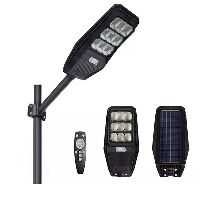 E-shop VOLT LED pouličná solárna lampa s držiakom PIONEER 120W, 12000mAh, panel 10W 5PVXP12010