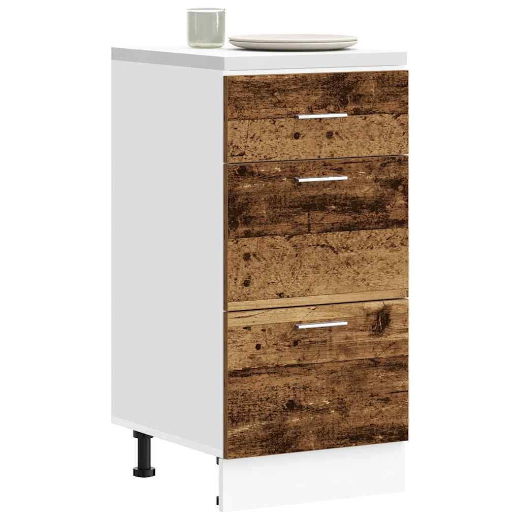 E-shop Multidom Spodná skrinka “Lyon” Old Wood 40x46x81,5 cm Engineered Wood