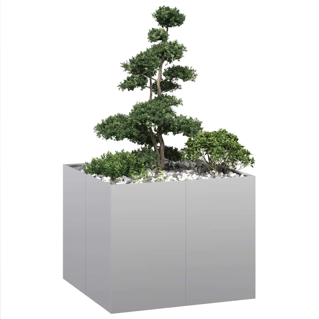 E-shop Multidom Záhradný kvetináč 100x100x80 cm, pozinkovaná oceľ