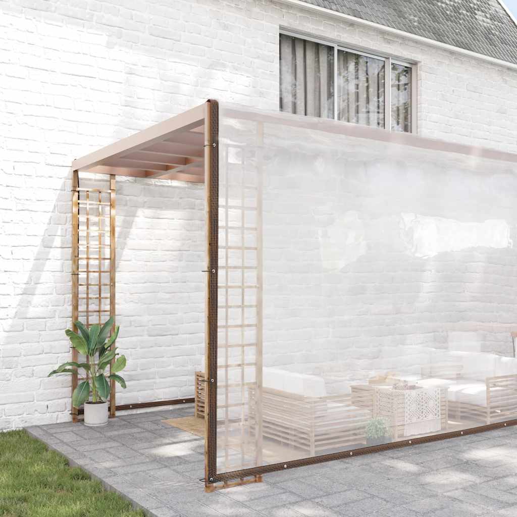 E-shop Multidom Priehľadná plachta s okami 10x12 m Polyetylén
