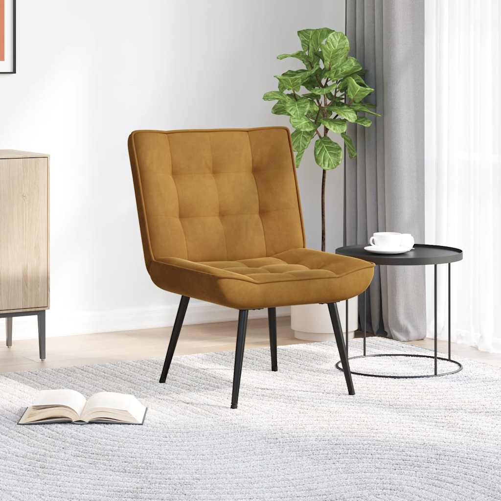 E-shop Multidom Relaxačné kreslo Hnedá 64x74x84 cm Zamat