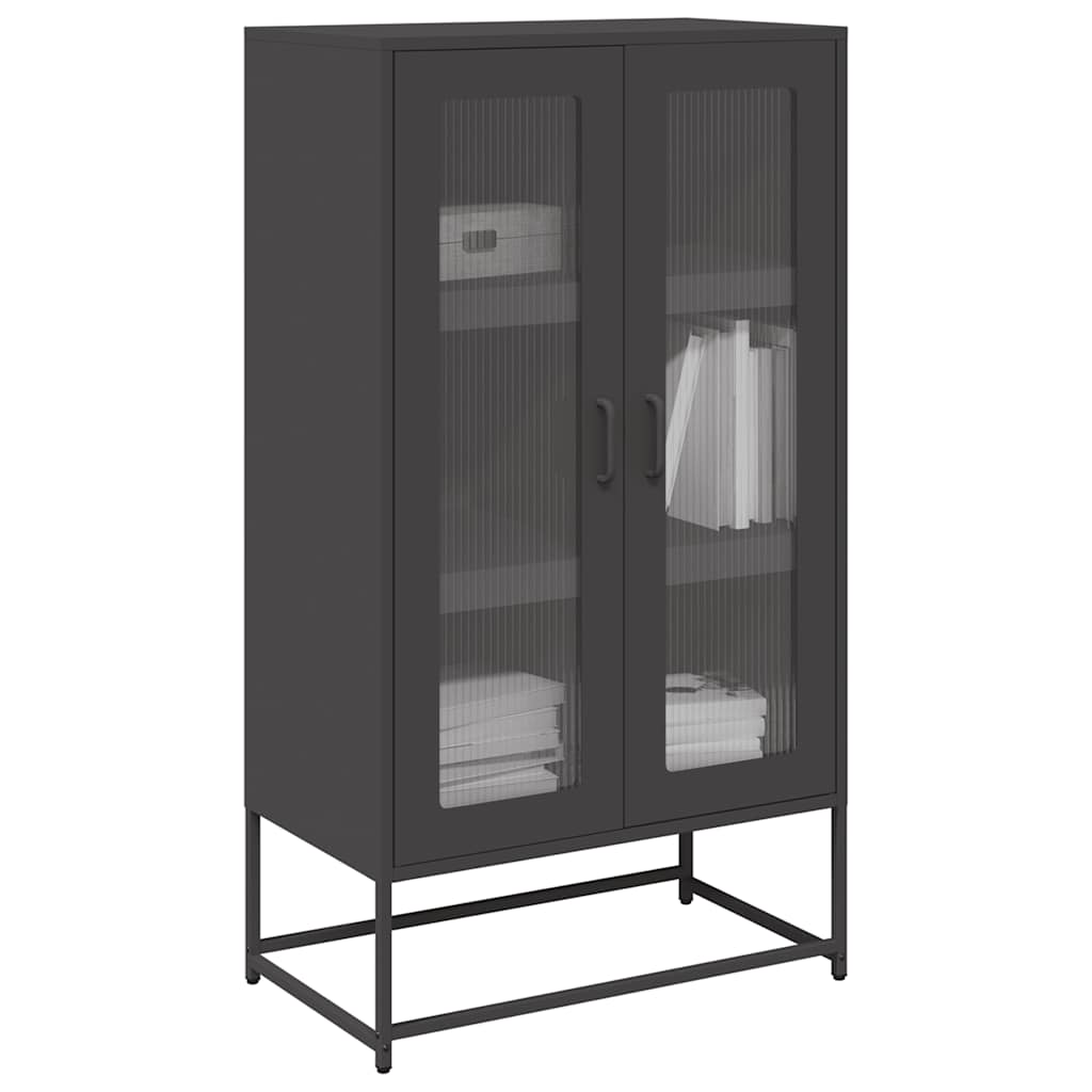 E-shop Multidom Highboard Black 68x39x123 cm Oceľ