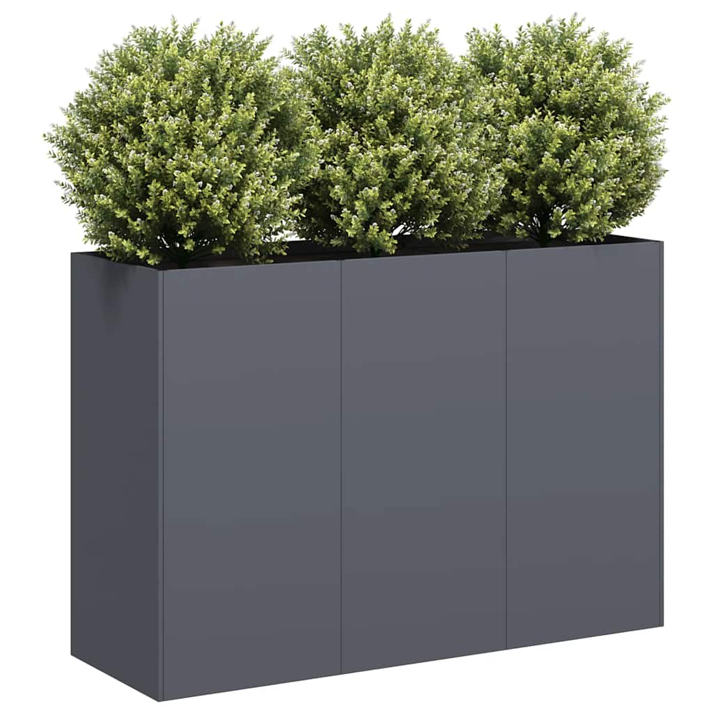 E-shop Multidom kvetináč antracit 120x40x80 cm Oceľ valcovaná za studena