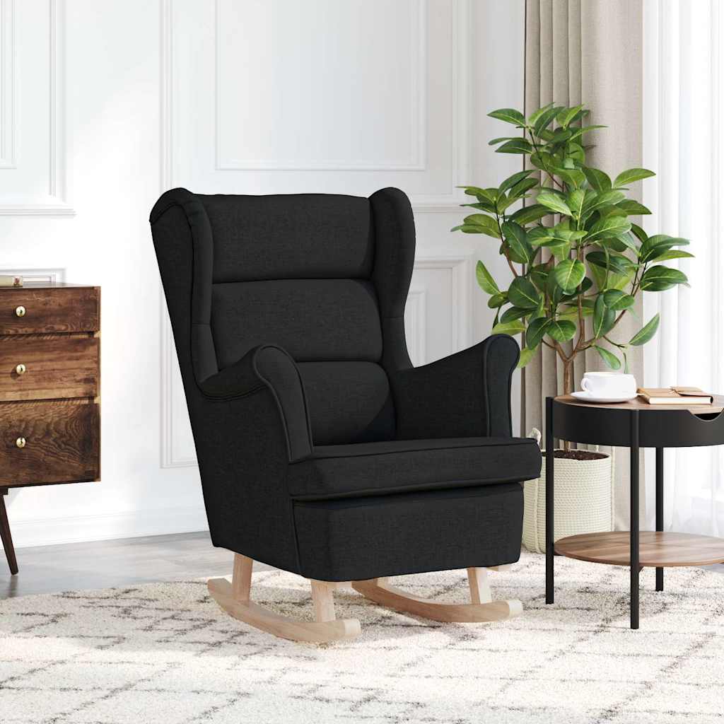 E-shop Multidom Hojdacie kreslo Čierna 74x90x102 cm Látka