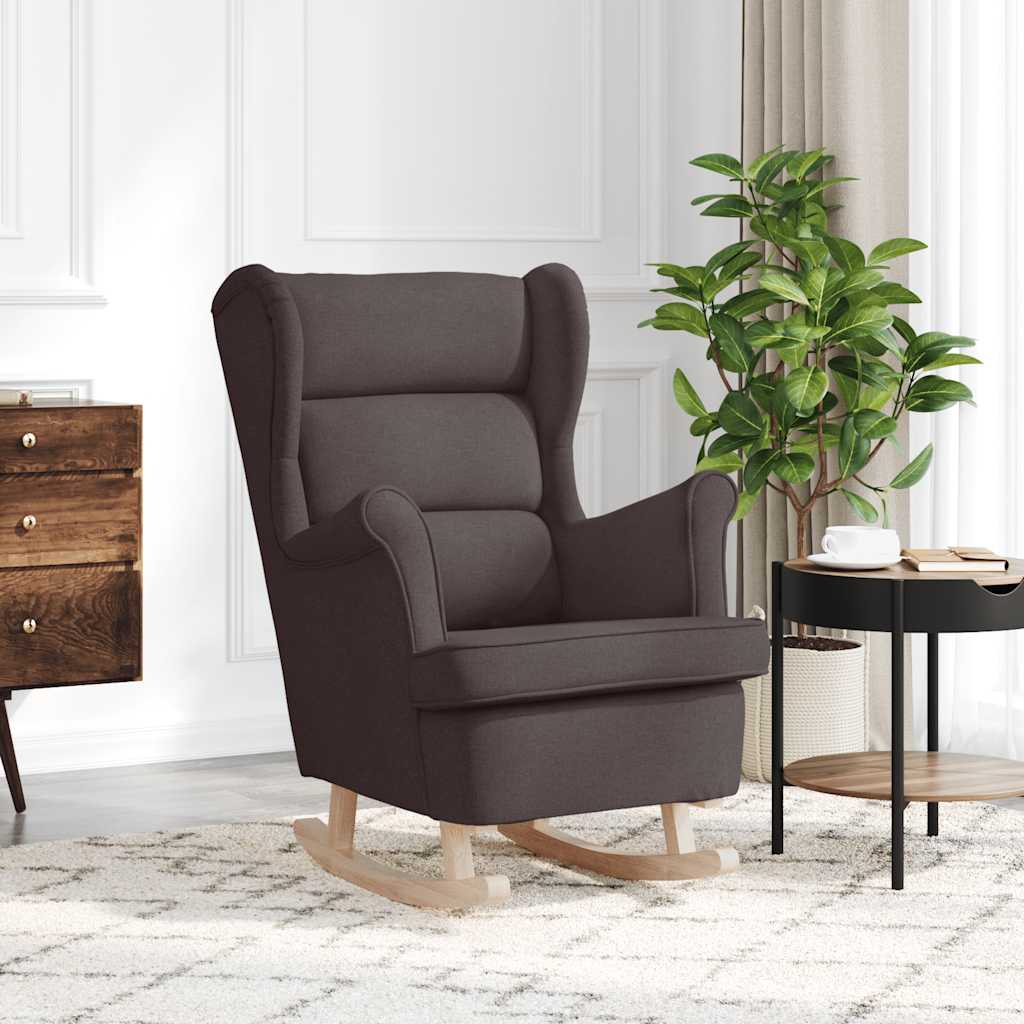 E-shop Multidom Hojdacie kreslo Tmavohnedá 74x90x102 cm Látka