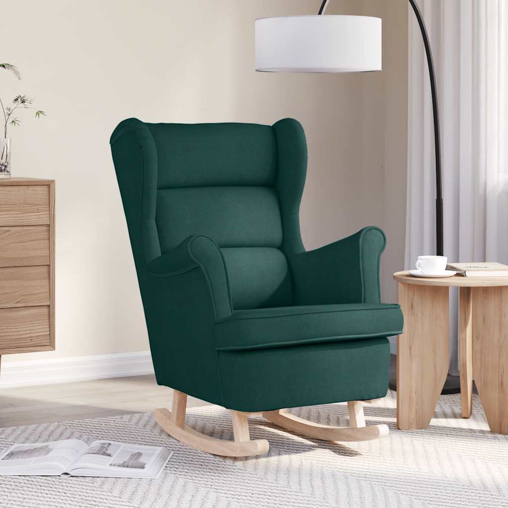 E-shop Multidom Hojdacie kreslo tmavozelená 74x90x102 cm Látka