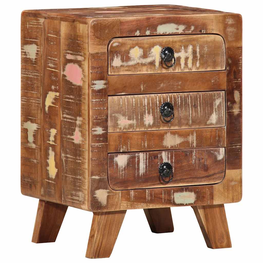 E-shop Multidom Nočná skrinka 37x32x50 cm Rekultivované masívne drevo