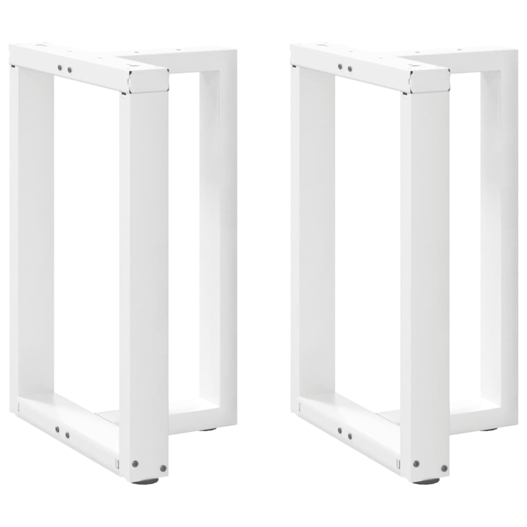 E-shop Multidom Nohy k jedálenskému stolu v tvare T, 2 ks, biele, 50x35x(72-73) cm, oceľové
