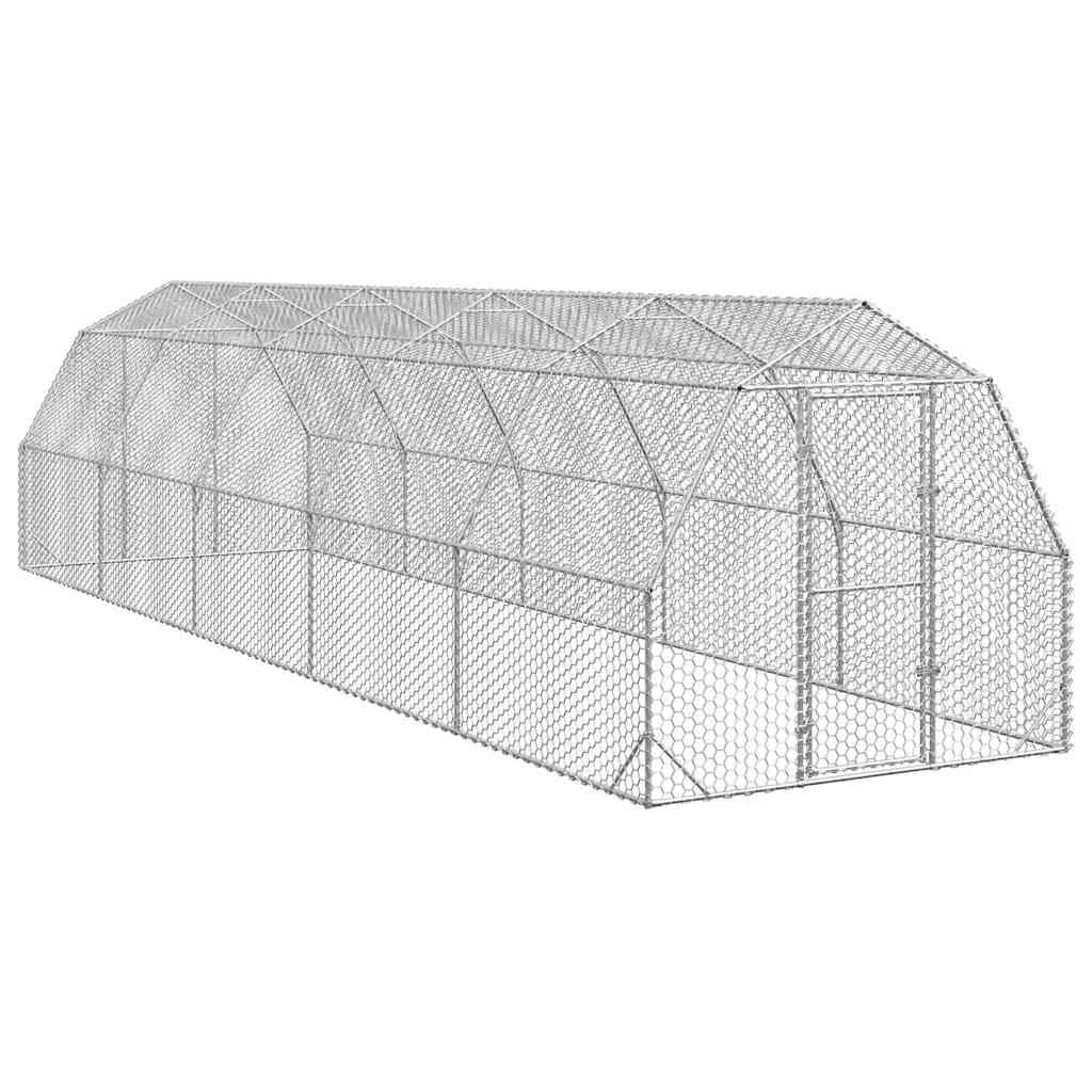 E-shop Multidom Kurací výbeh 2,5x10x2,25 m Oceľ pozink